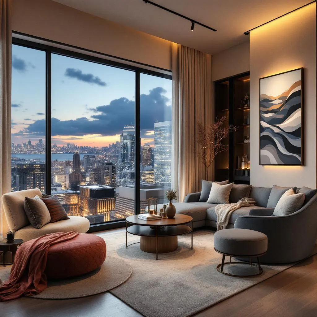 View of Dubai skyline with bustling real estate developments