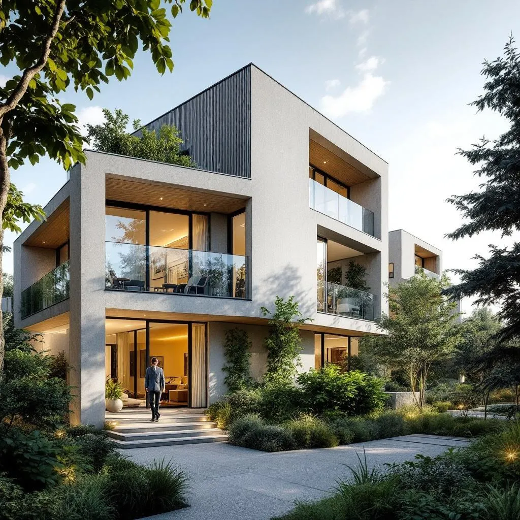 Vue d'un programme immobilier neuf en France