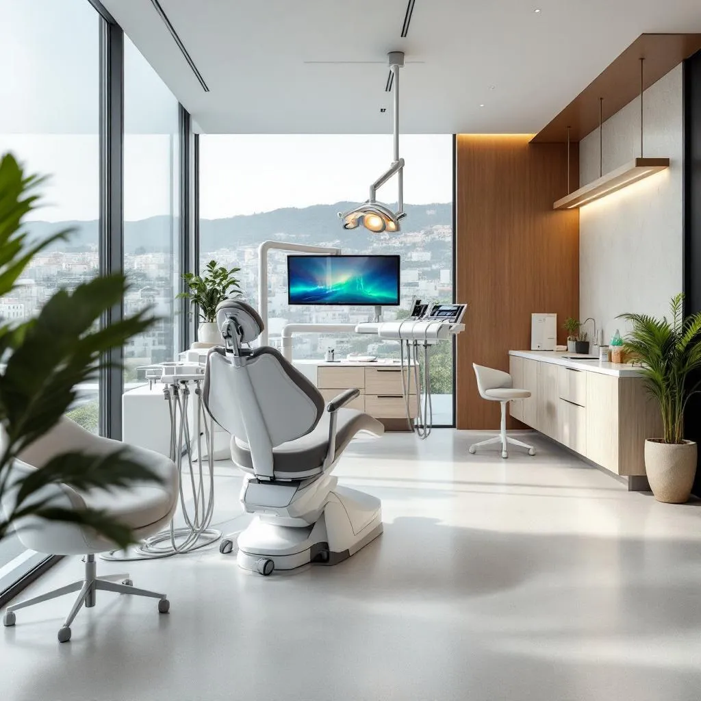 Vue aérienne du quartier nord de Marseille avec des cabinets dentaires