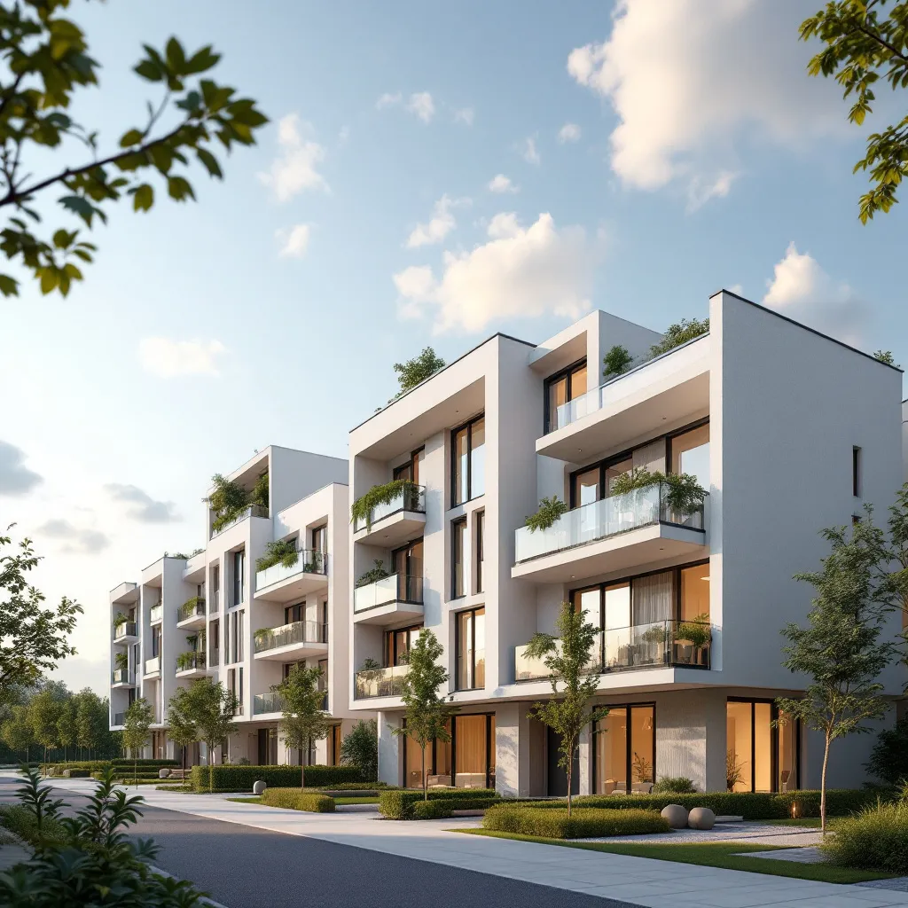 Immeuble neuf moderne en France