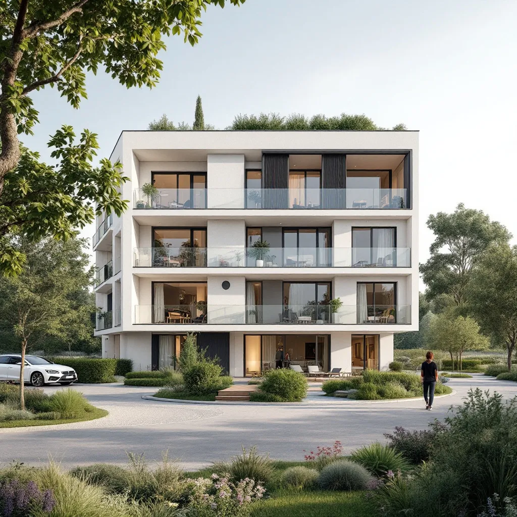 Vue panoramique d'un programme immobilier neuf en France