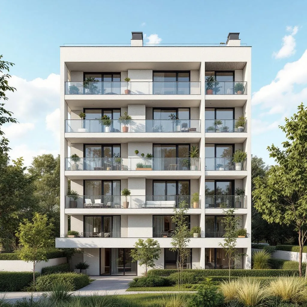 Vue d'un programme immobilier neuf en France
