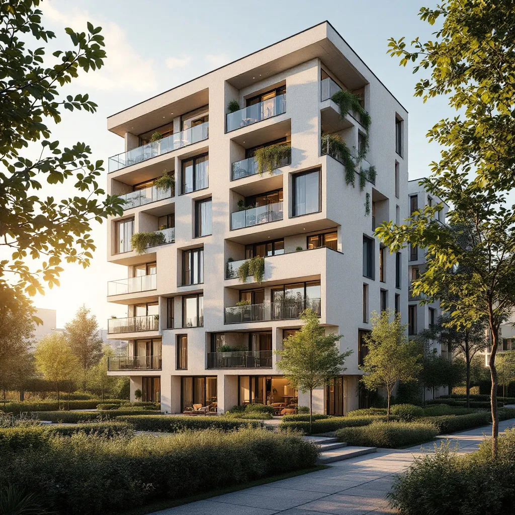 Vue sur un programme immobilier neuf en France
