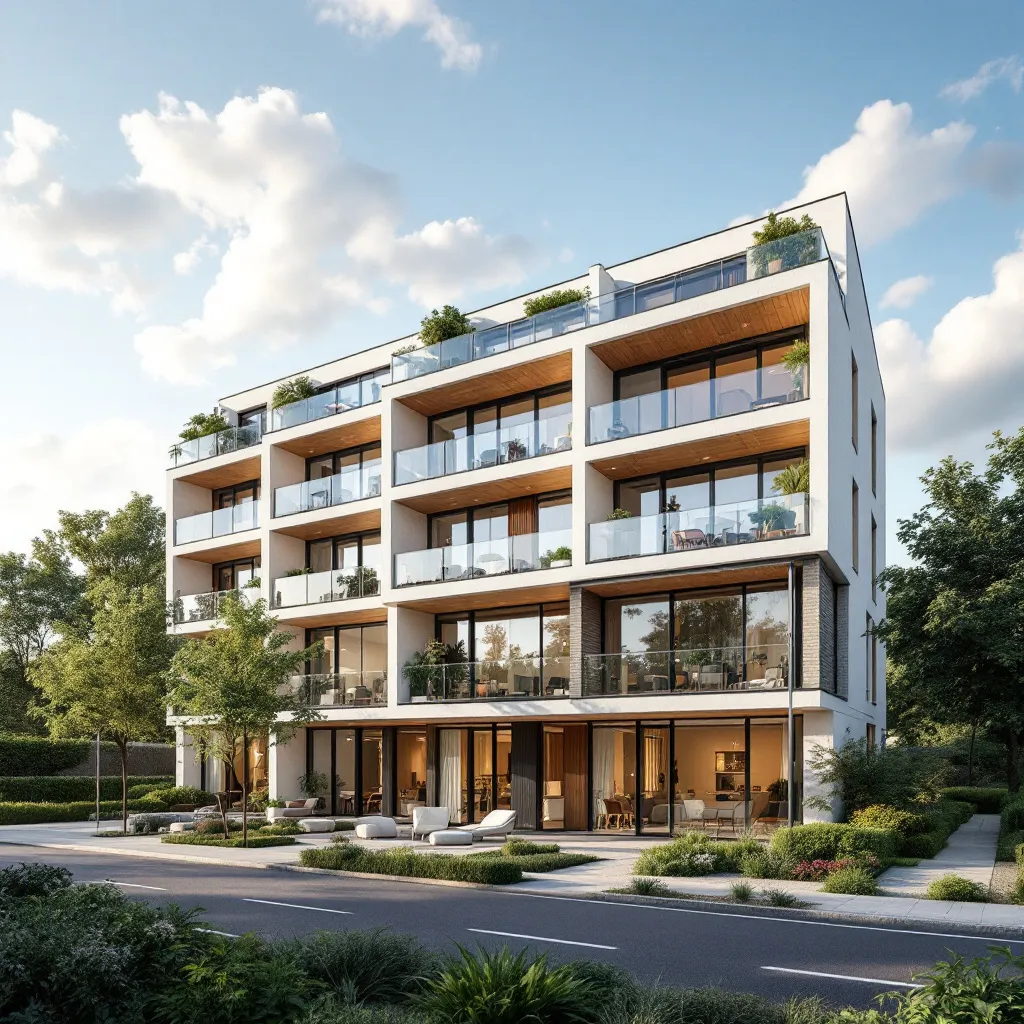 Vue d'ensemble d'un programme immobilier neuf en France