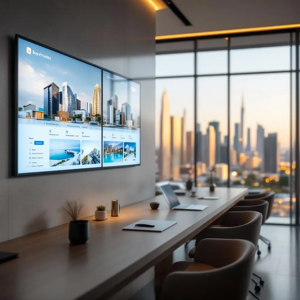 vue aérienne de Dubaï avec des gratte-ciel emblématiques