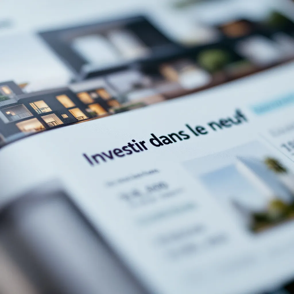 Plan d'un programme immobilier neuf en construction