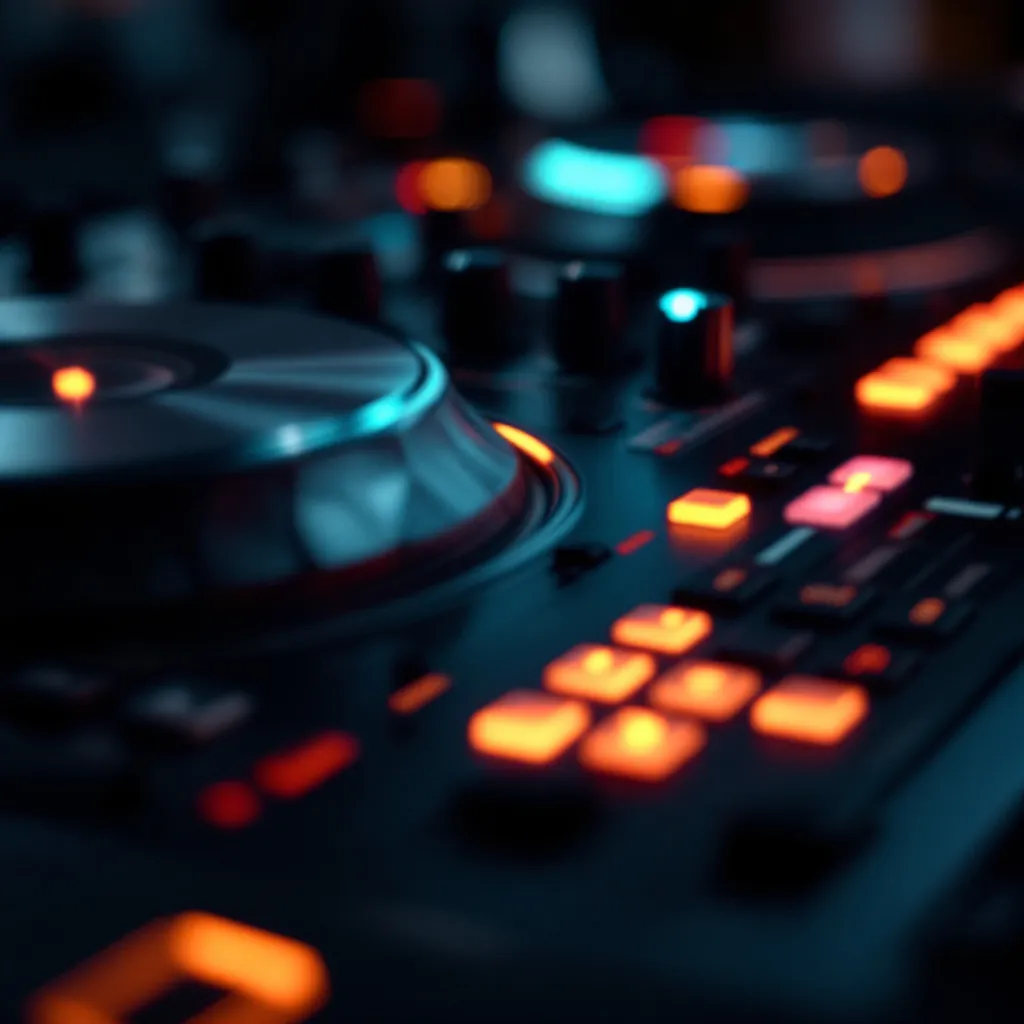 Équipements audiovisuels pour DJ lors d'un événement