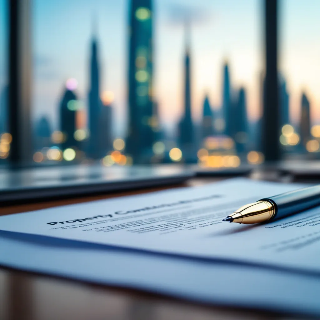 Real estate negotiation meeting in Dubai