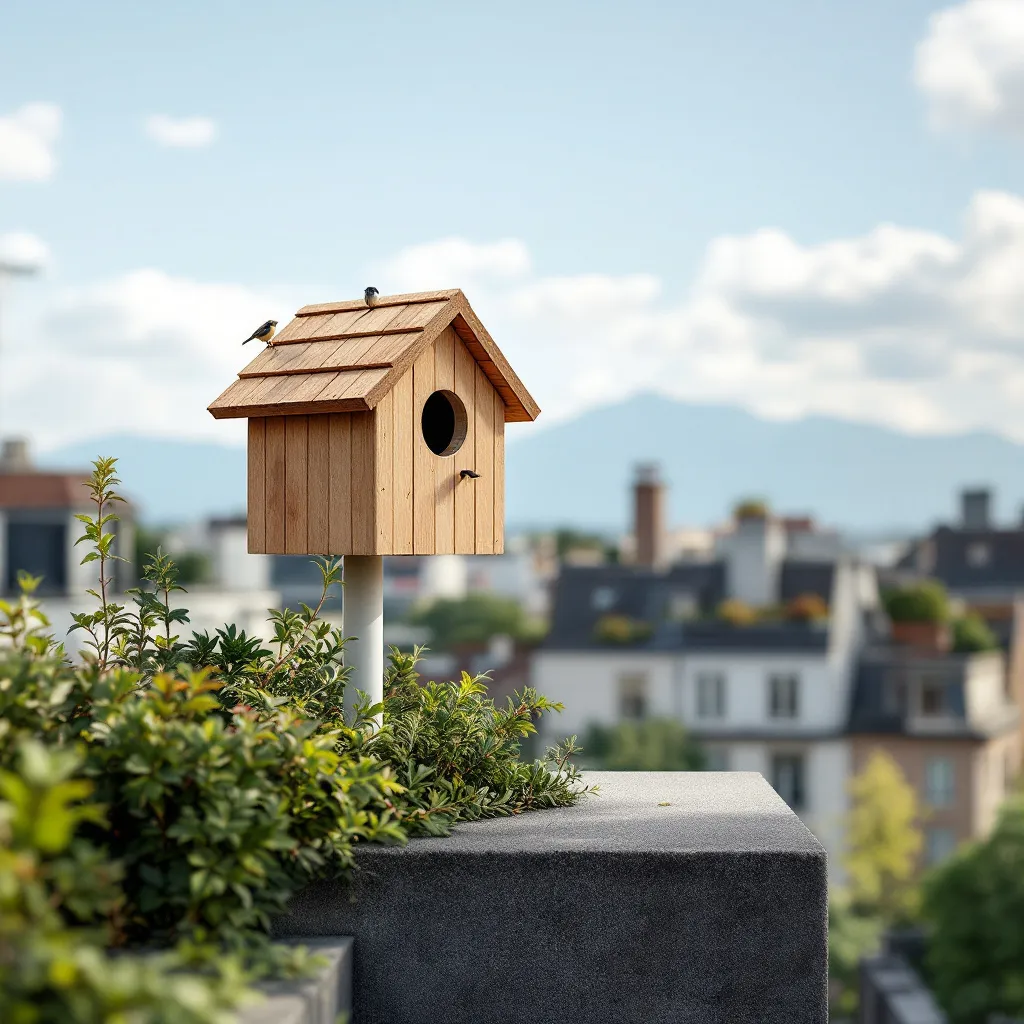 Installation de nichoirs sur une toiture à Nice