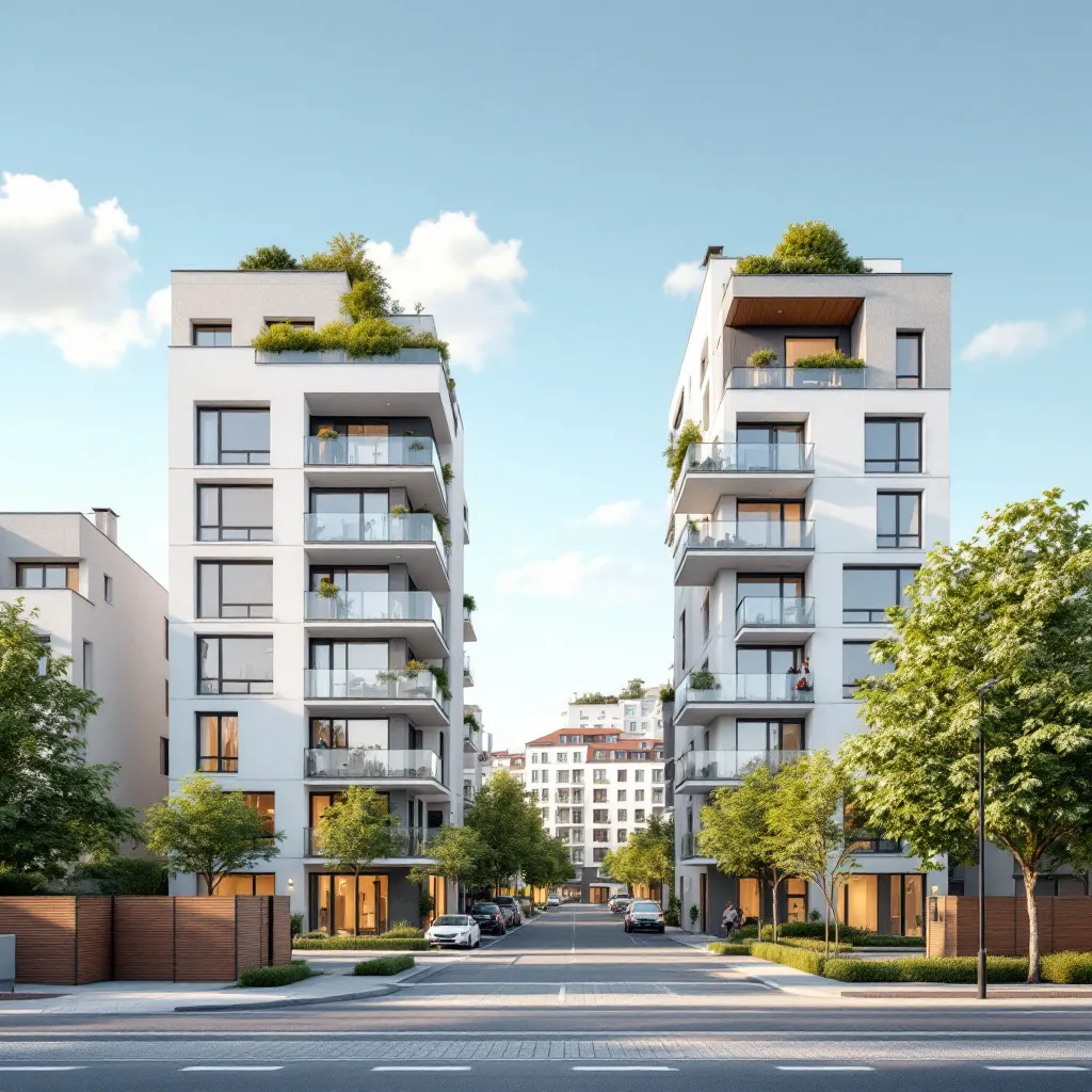 Vue aérienne d'un quartier en développement en France, 2026