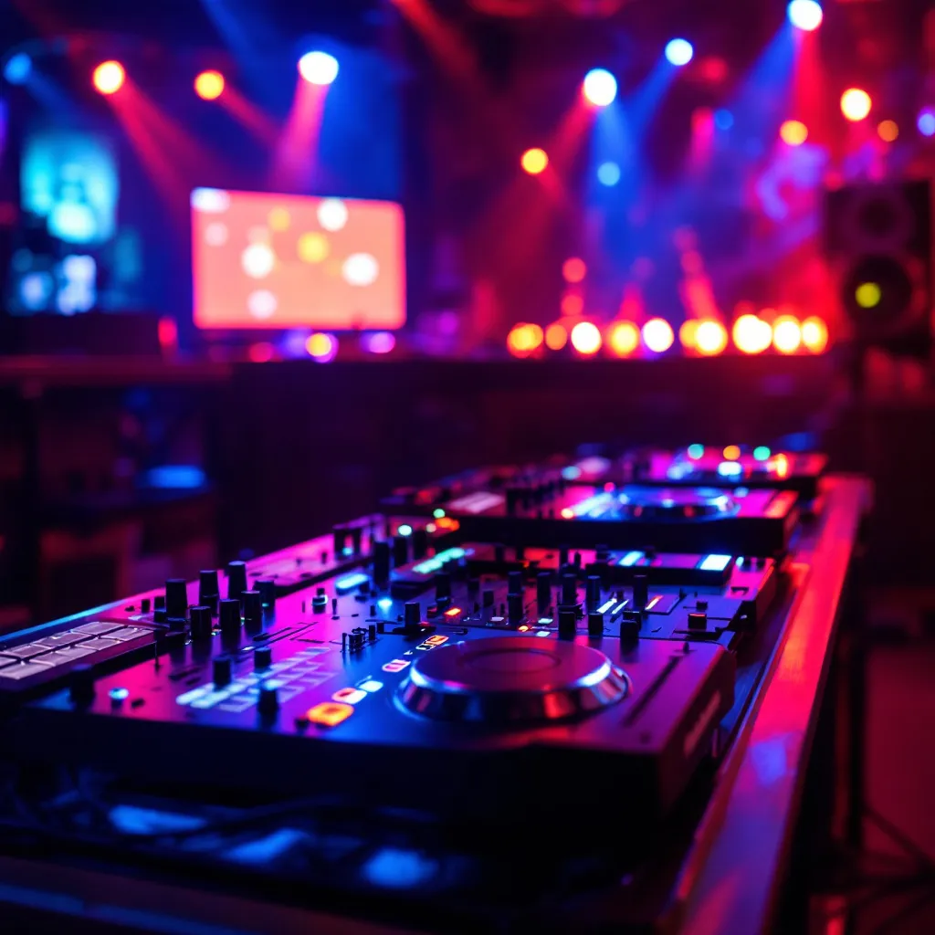 DJ utilisant un Pioneer CDJ3000 lors d'un événement