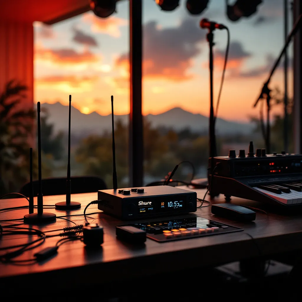 Shure AD PSM lors d'une performance live