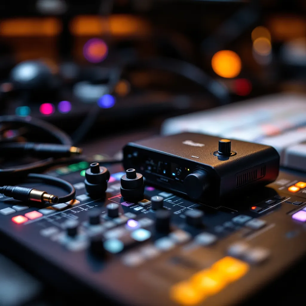 Installation de matériel audiovisuel lors d'un événement