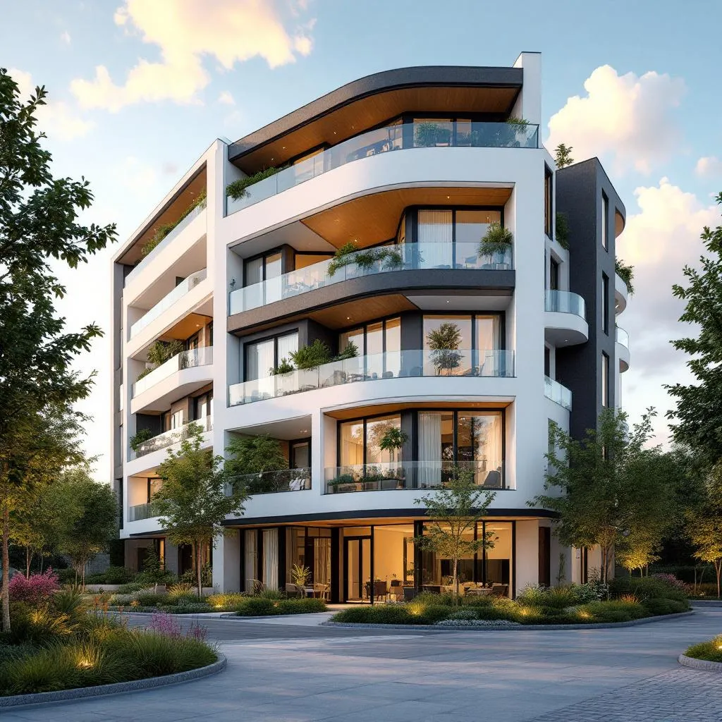 Vue d'un programme immobilier neuf en France