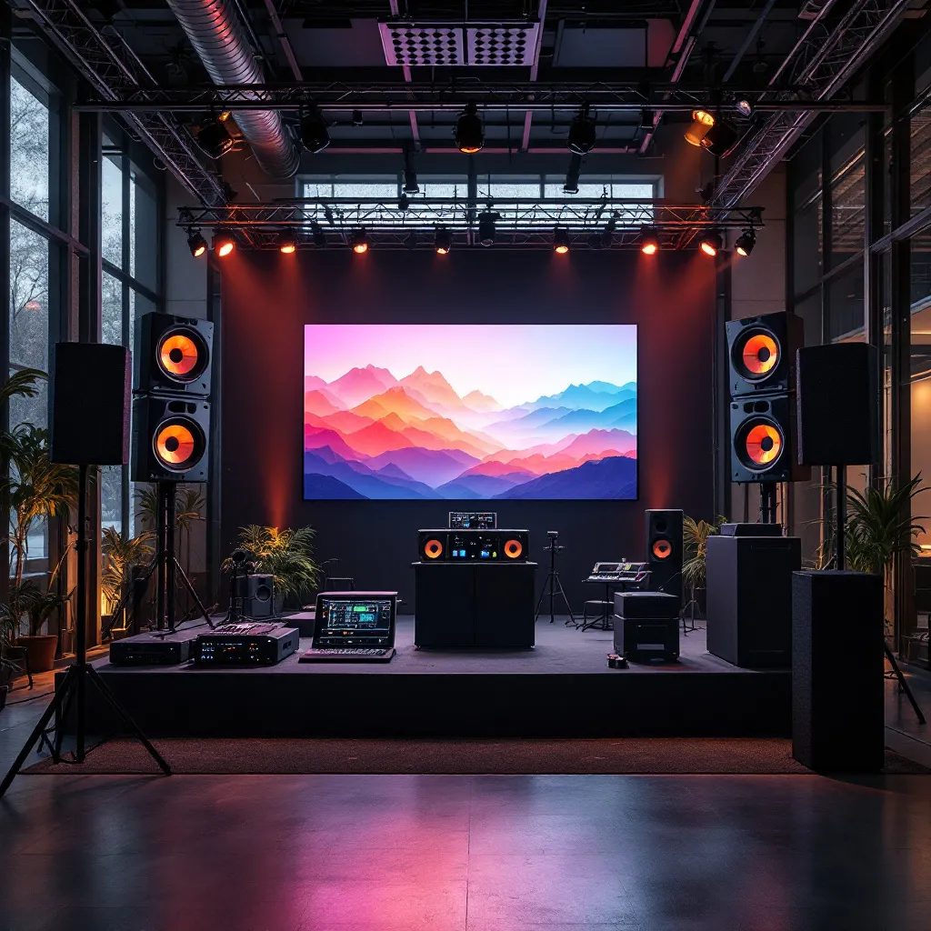 Équipement audiovisuel S16 pour soirées privées