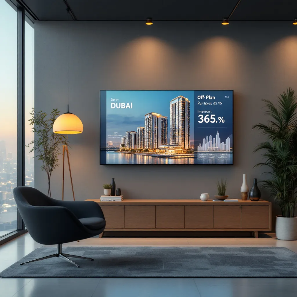 Dubai's skyline with off-plan apartments
