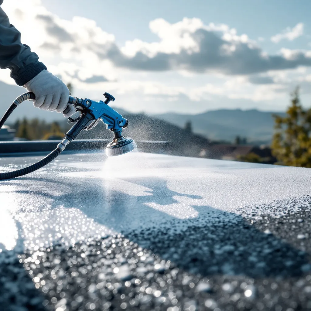 Application d'un traitement hydrofuge sur une toiture en tuile dans le Var