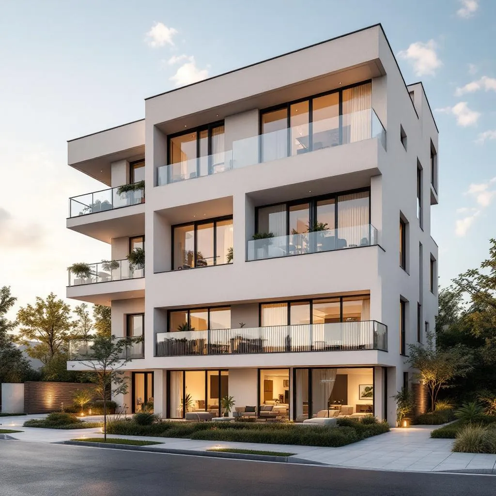 Vue aérienne d'un programme immobilier neuf en France en 2026