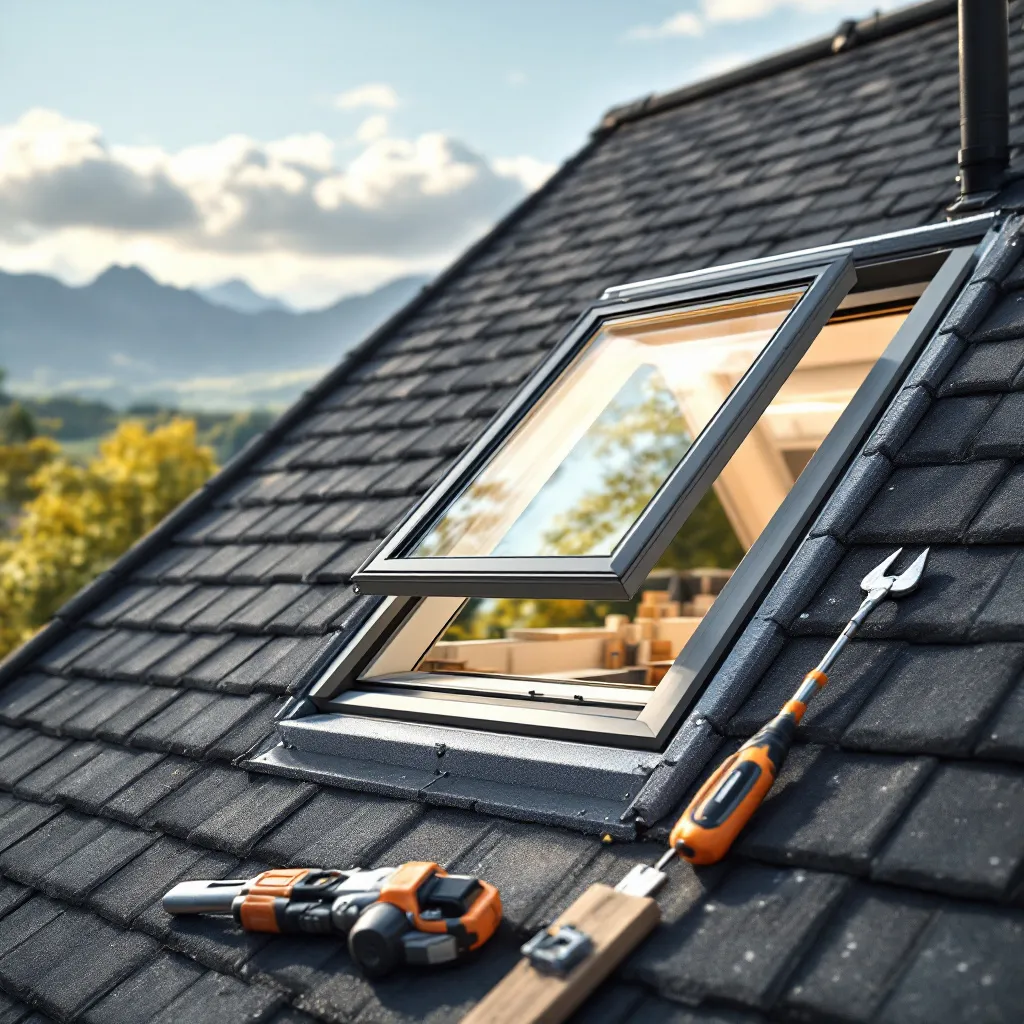 Installation d'une fenêtre Velux dans une toiture à Toulon
