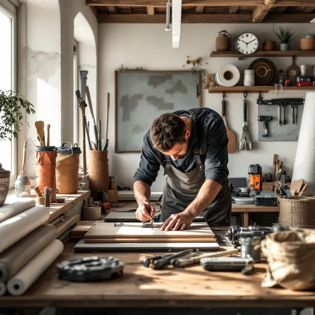 Artisan couvreur Toulon travaillant sur une toiture écoénergétique
